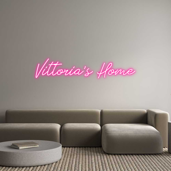 Neon personalizzato: Vittoria’s Home