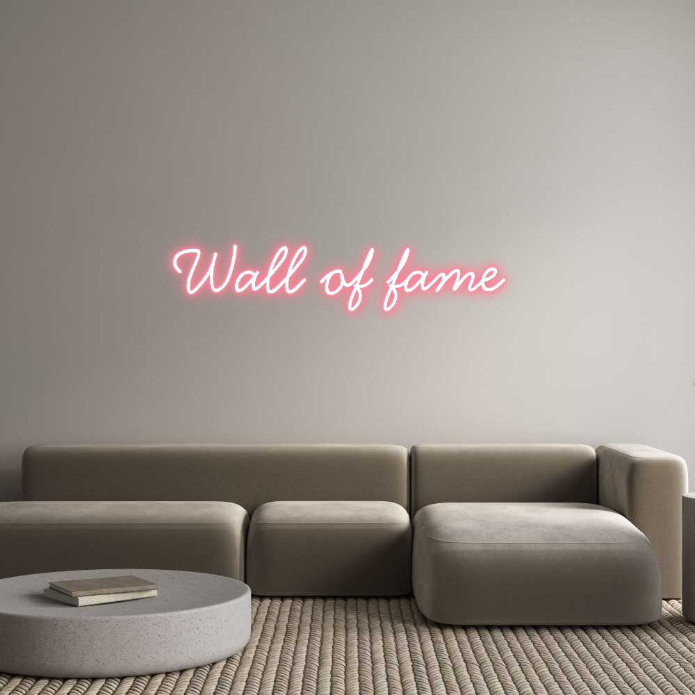 Neon personalizzato: Wall of fame