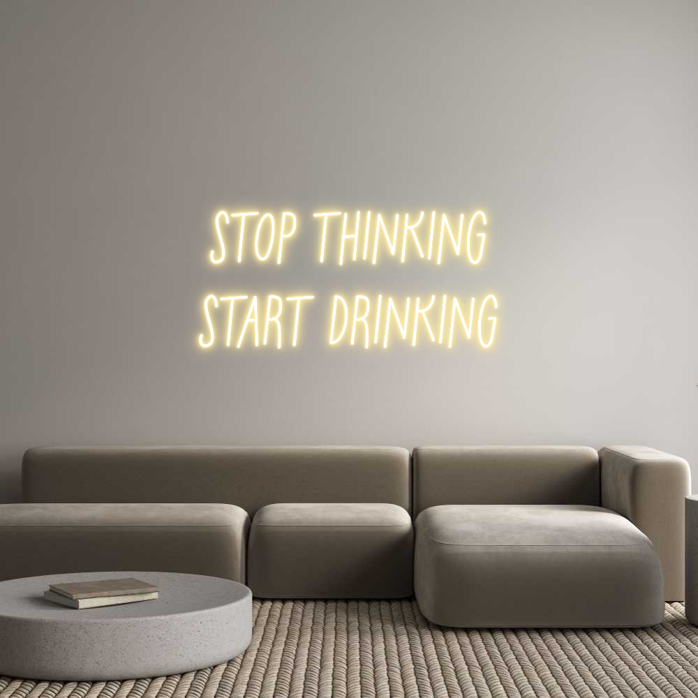 Neon personalizzato: STOP THINKING...