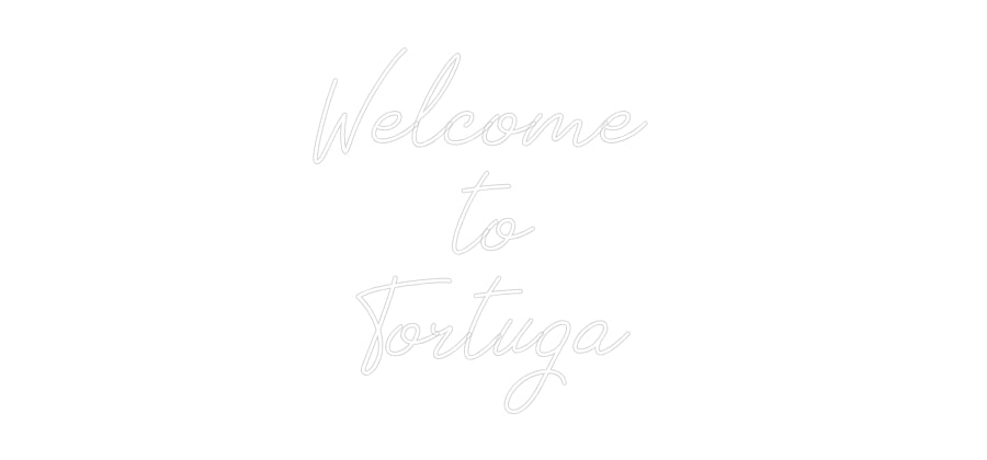 Neon personalizzato: Welcome 
to
...
