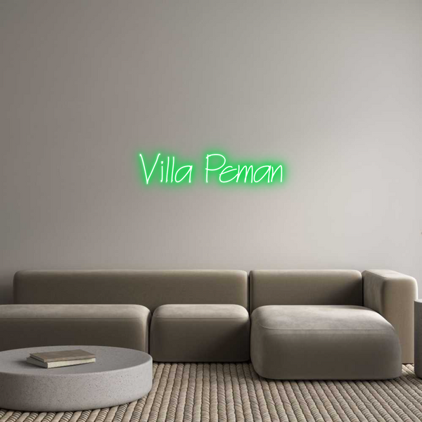 Neon personalizzato: Villa Peman