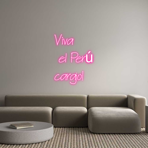 Neon personalizzato: Viva
 el Per...