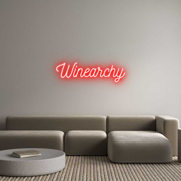 Neon personalizzato: Winearchy