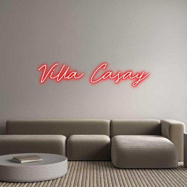 Neon personalizzato: Villa Casay