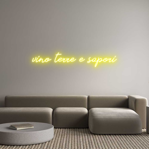 Neon personalizzato: vino terre e ...