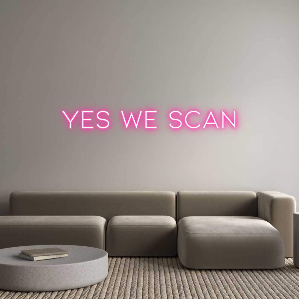 Neon personalizzato: Yes We Scan