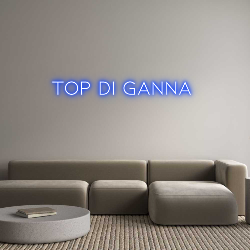 Neon personalizzato: Top di ganna