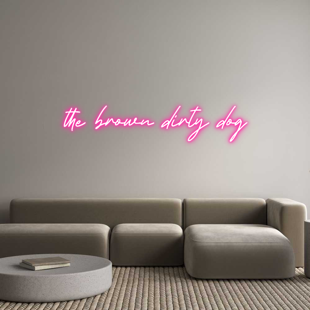 Neon personalizzato: the brown dir...