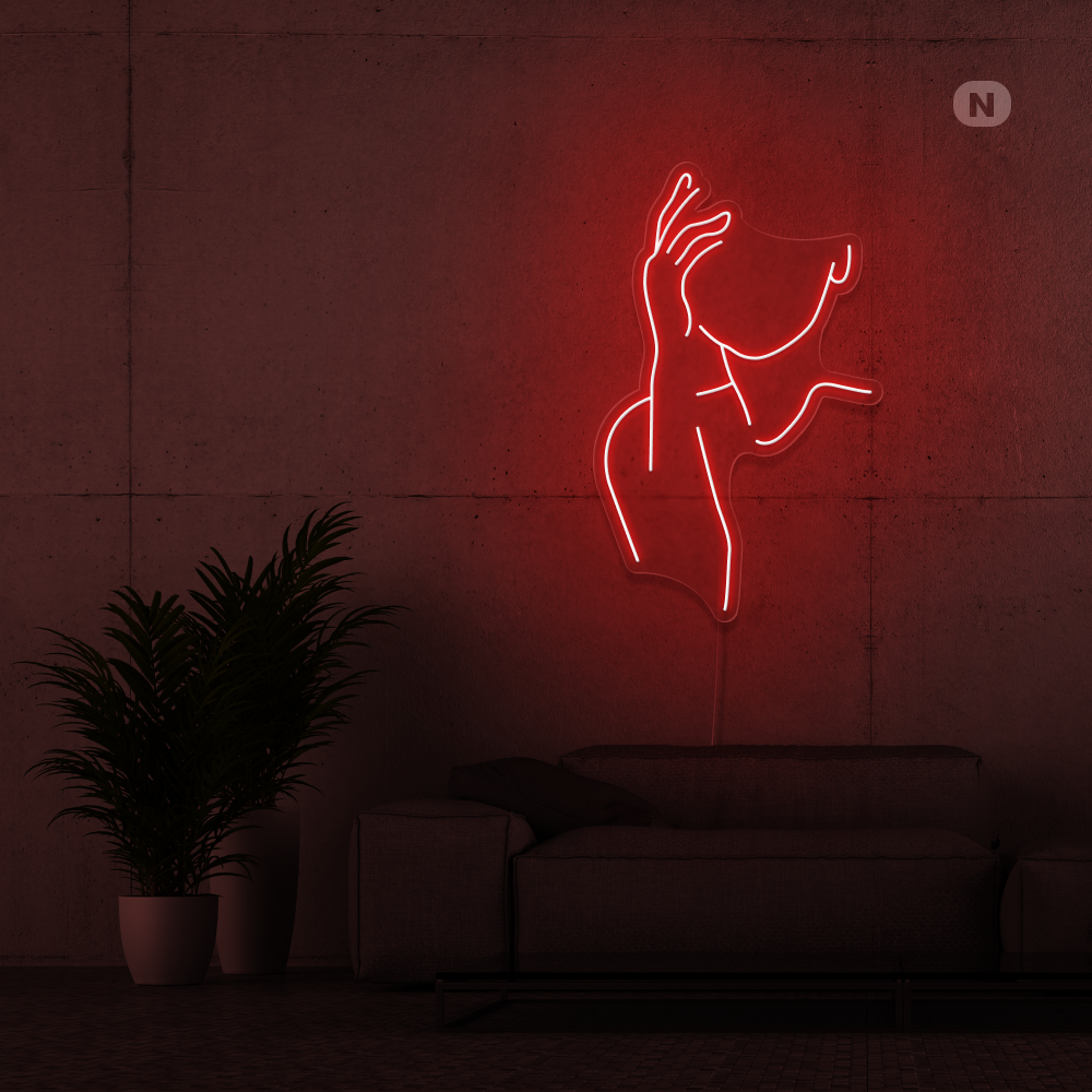 Toilet neon sign