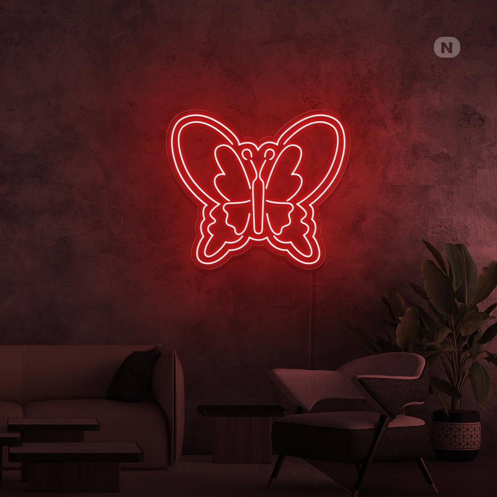 Insegna Al Neon Farfalla