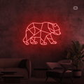 Insegna al neon Orso