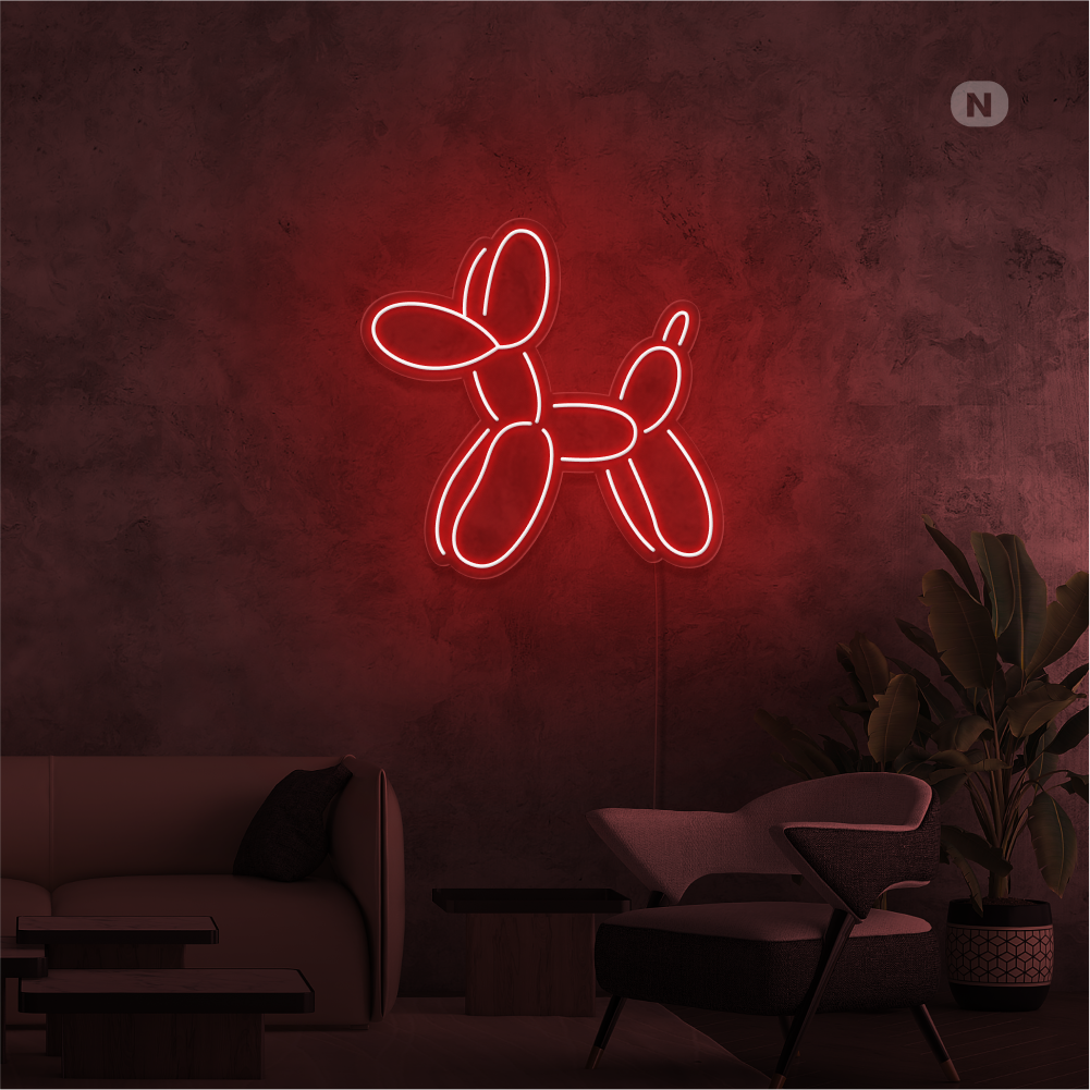 Insegna Al Neon Cane Ballon