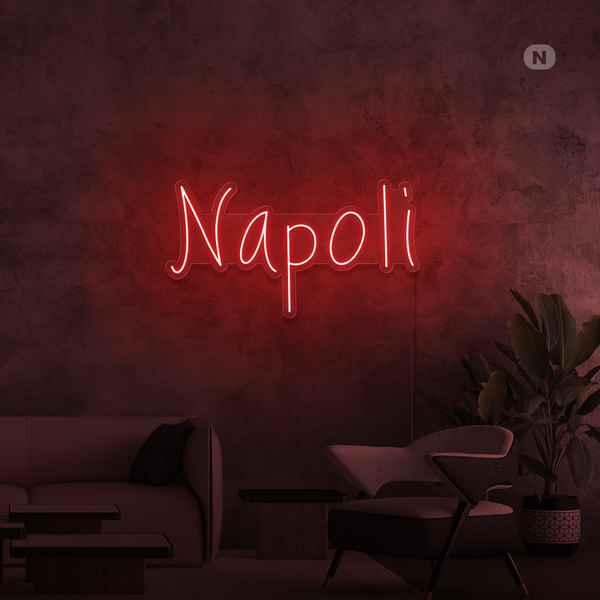 Insegna al neon Napoli