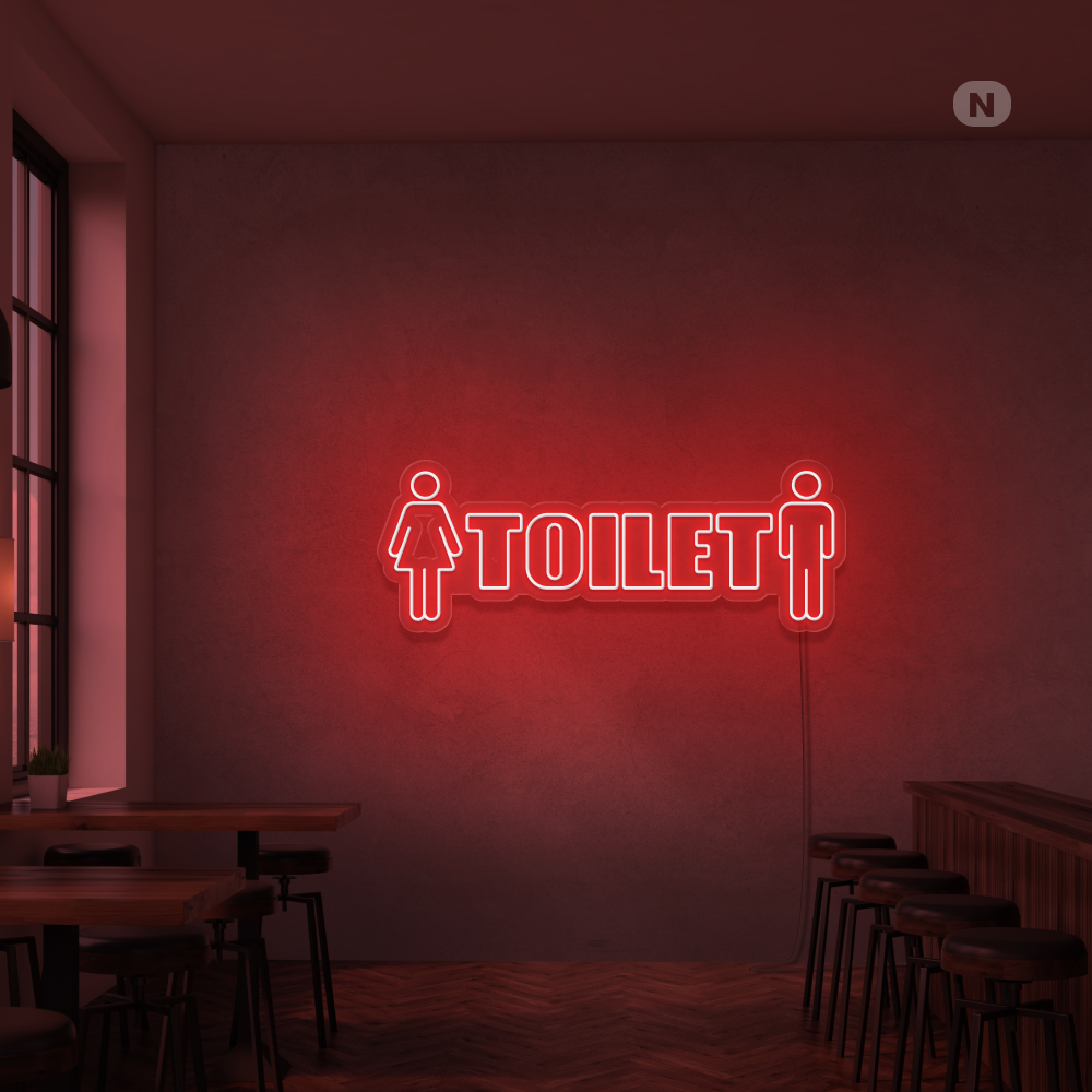 Insegna Al Neon Toilet