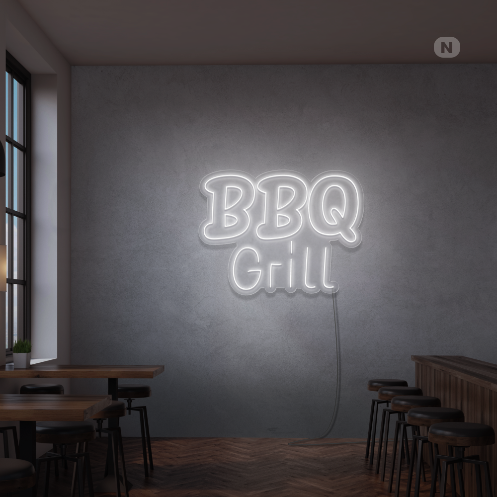 Insegna Al Neon BBQ