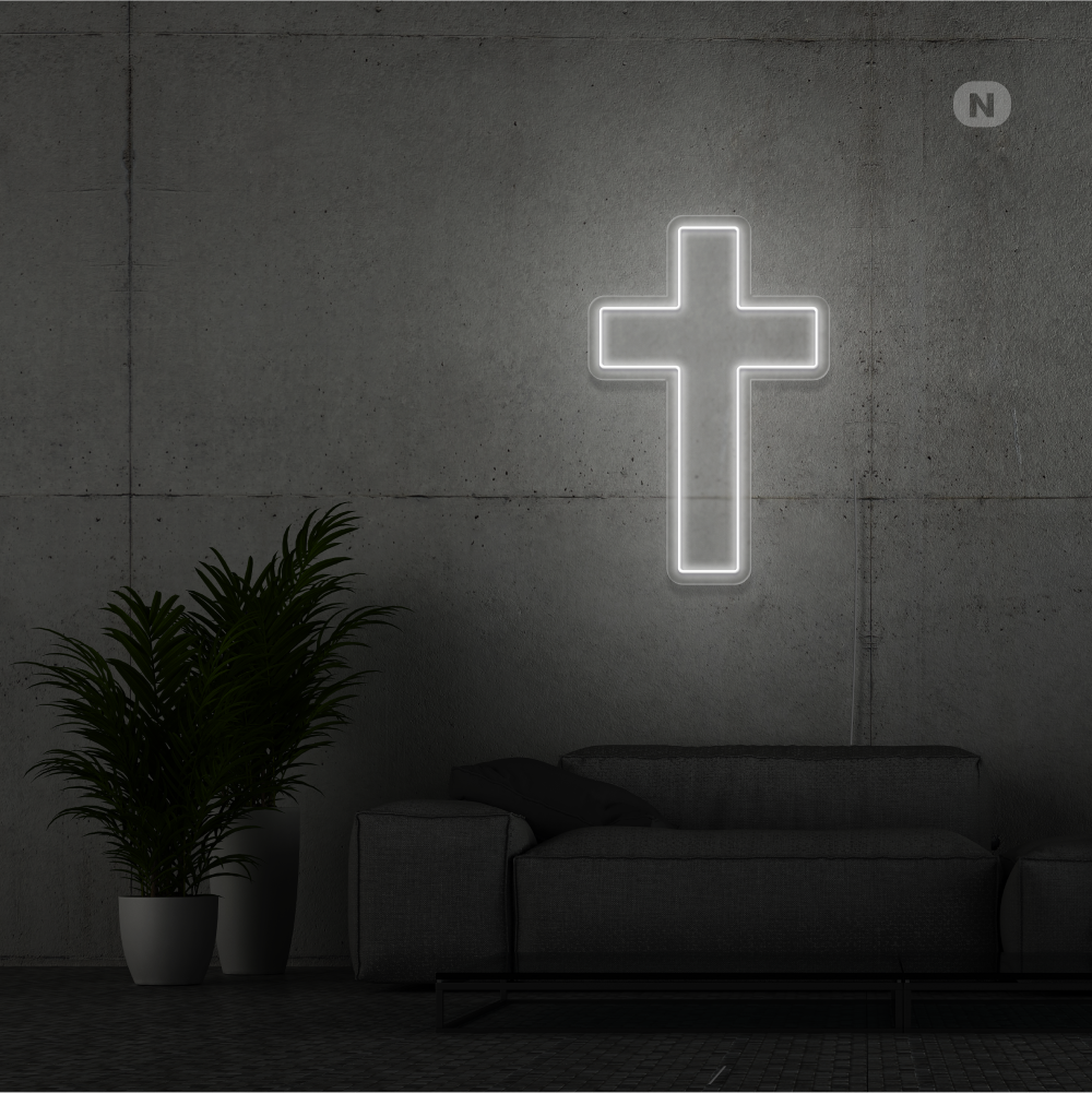 Insegna Al Neon Croce