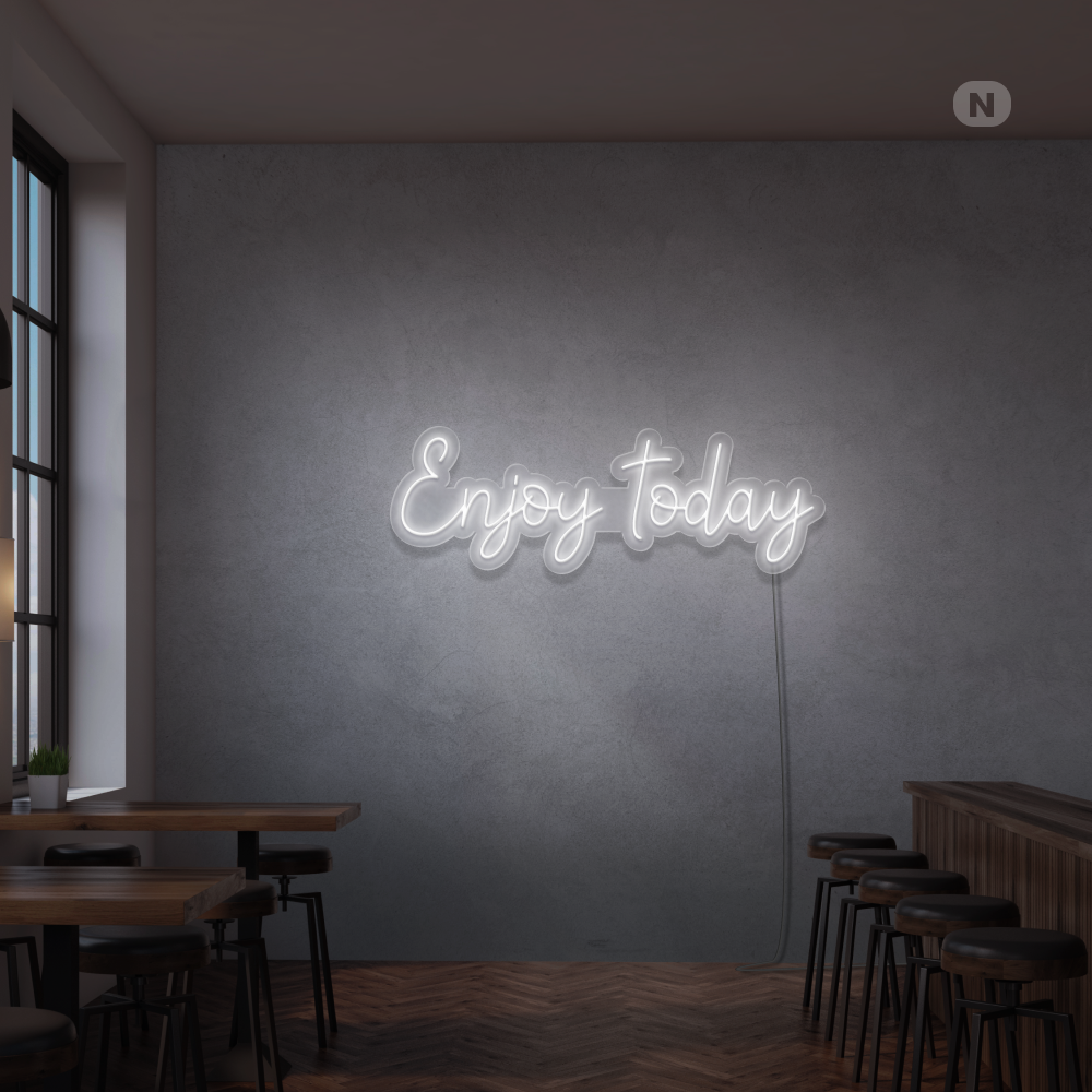 Insegna Al Neon Enjoy today