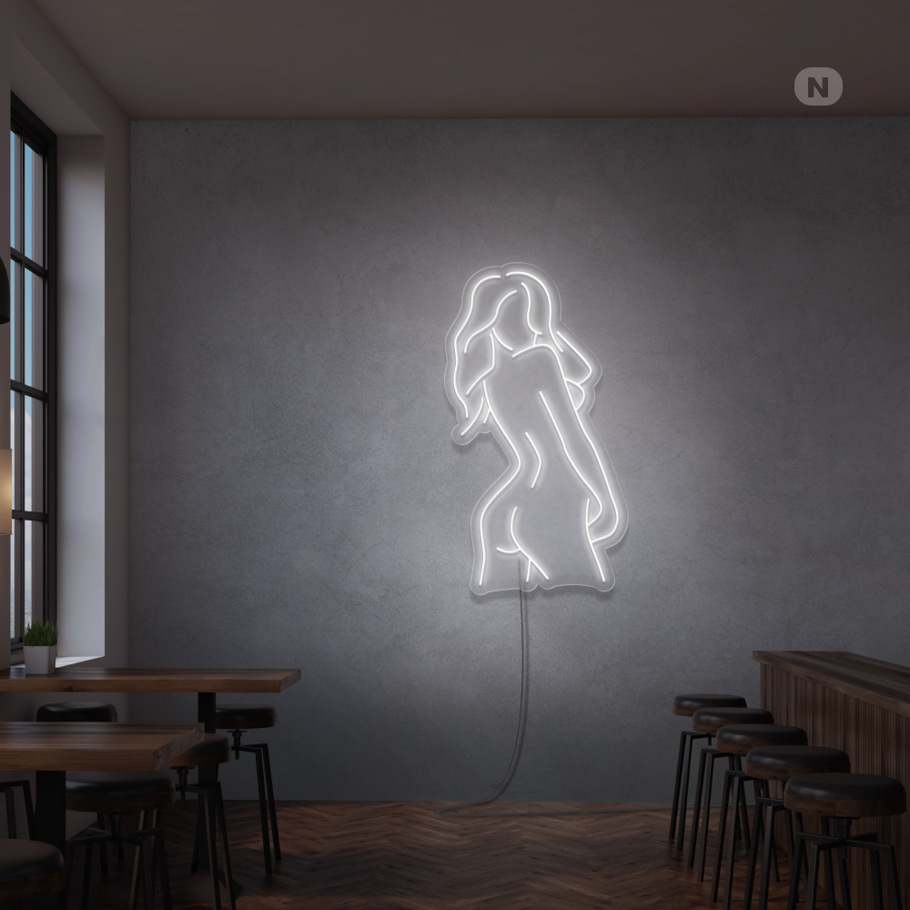 Insegna Al Neon Ragazza esotica