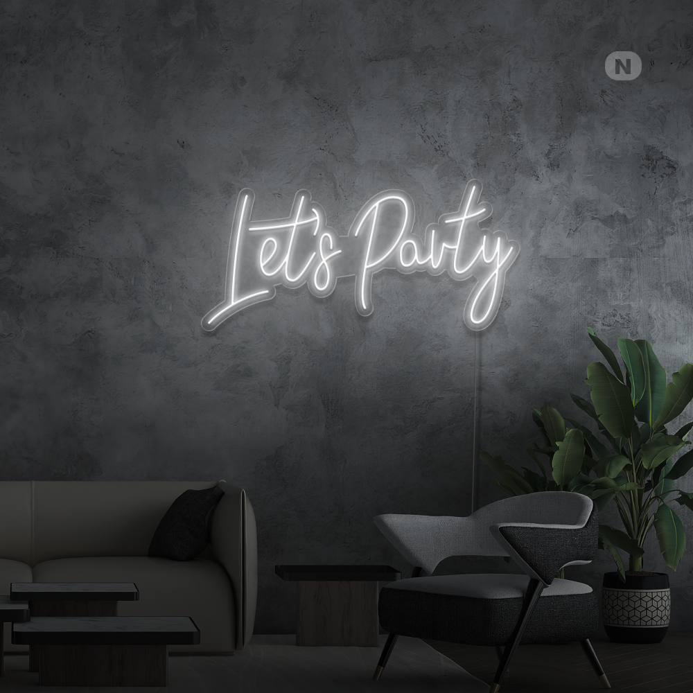 Insegna Al Neon Lets Party