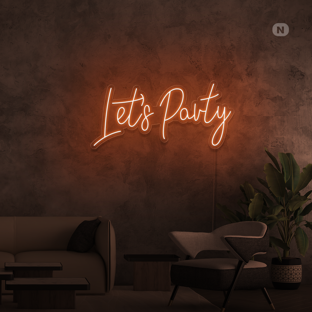 Insegna Al Neon Lets Party