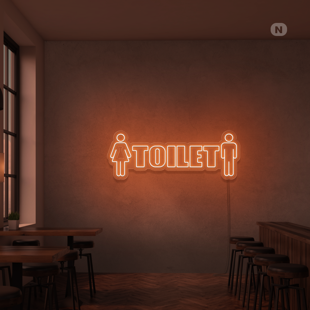 Insegna Al Neon Toilet