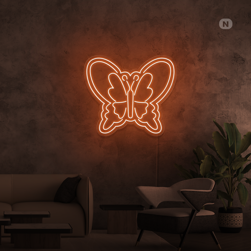 Insegna Al Neon Farfalla