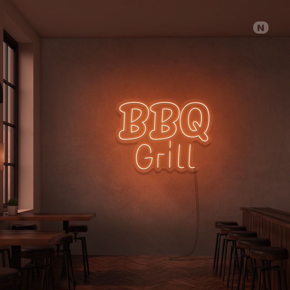 Insegna Al Neon BBQ