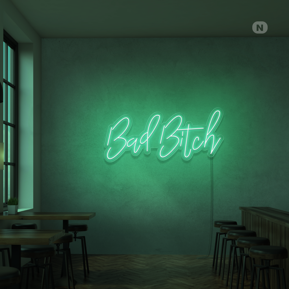 Insegna Al Neon Bad Bitch