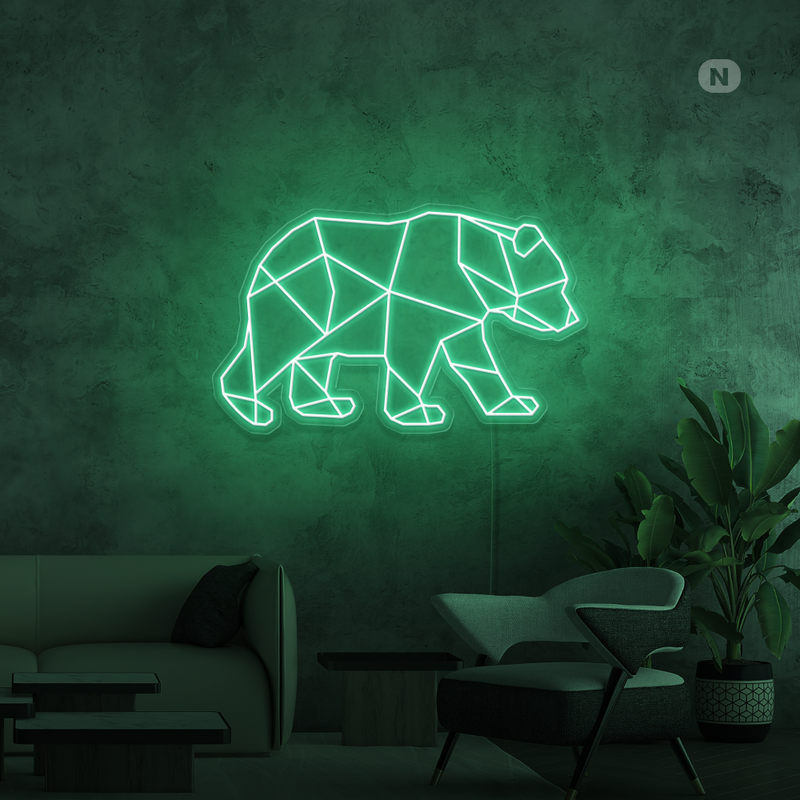 Insegna al neon Orso