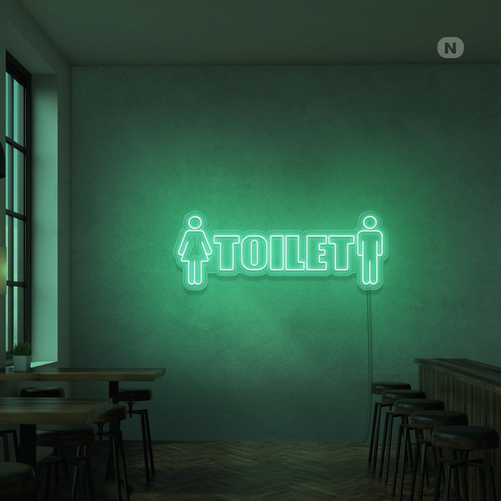 Insegna Al Neon Toilet