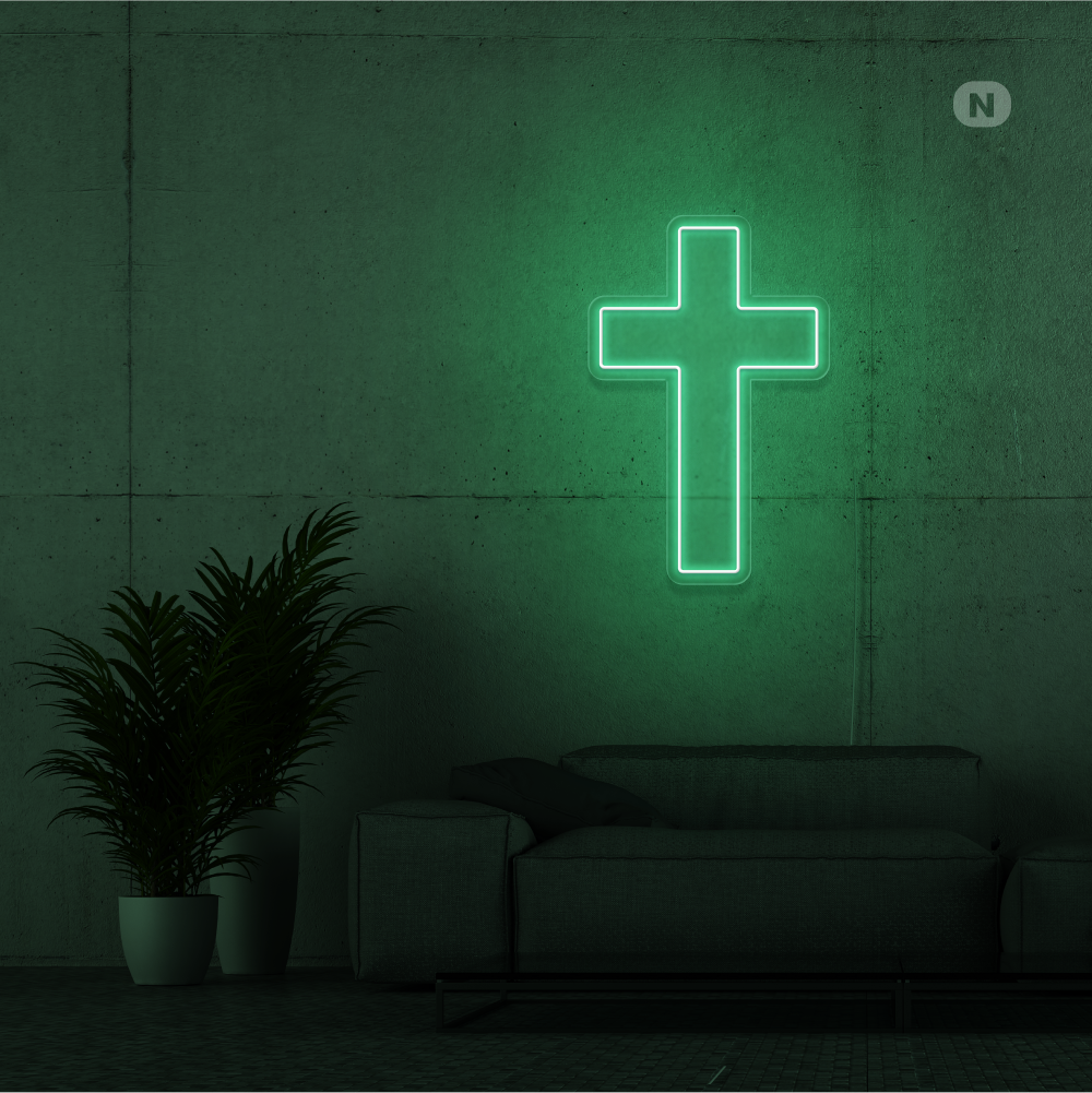 Insegna Al Neon Croce