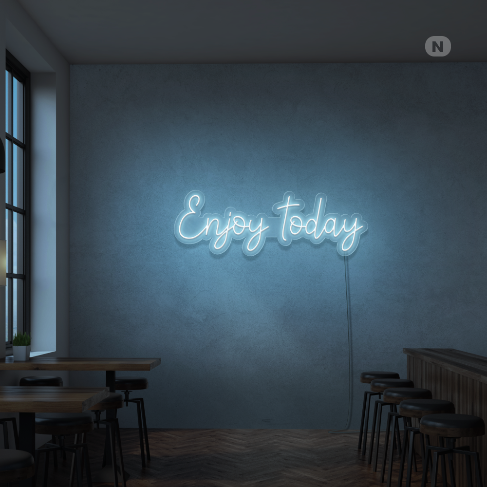Insegna Al Neon Enjoy today
