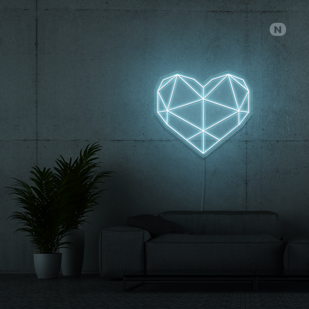 Insegna al neon Cuore