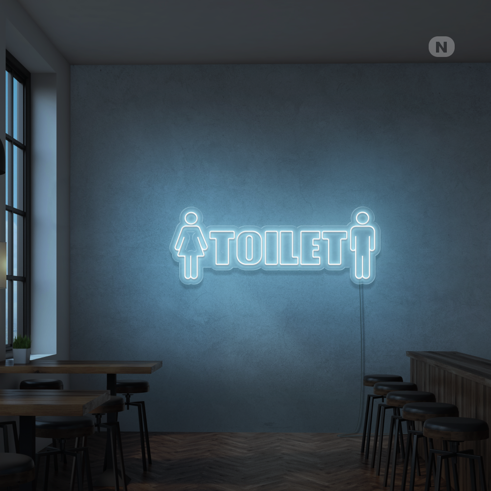 Insegna Al Neon Toilet