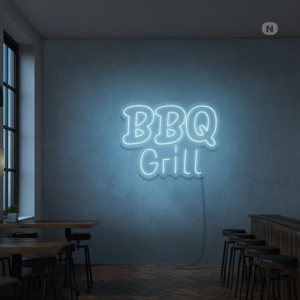 Insegna Al Neon BBQ