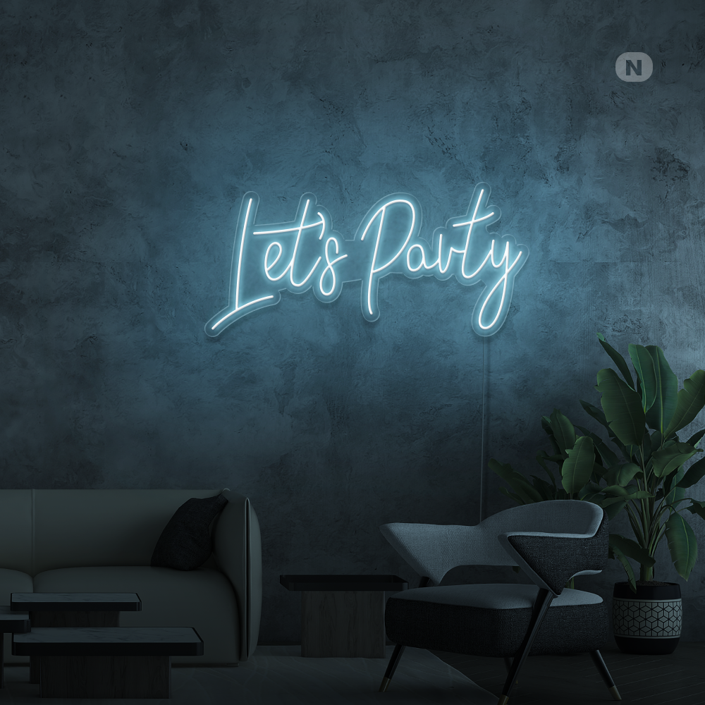 Insegna Al Neon Lets Party