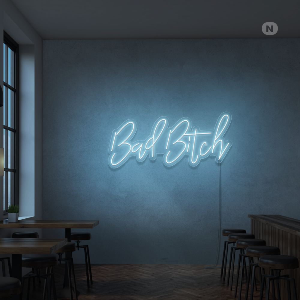 Insegna Al Neon Bad Bitch
