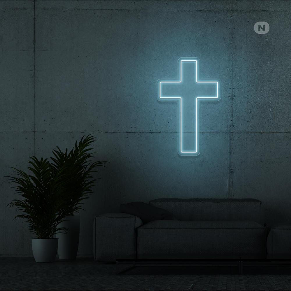 Insegna Al Neon Croce