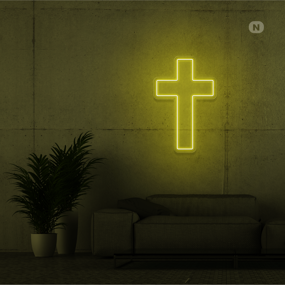 Insegna Al Neon Croce