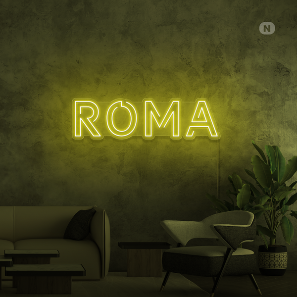 Insegna al neon Roma