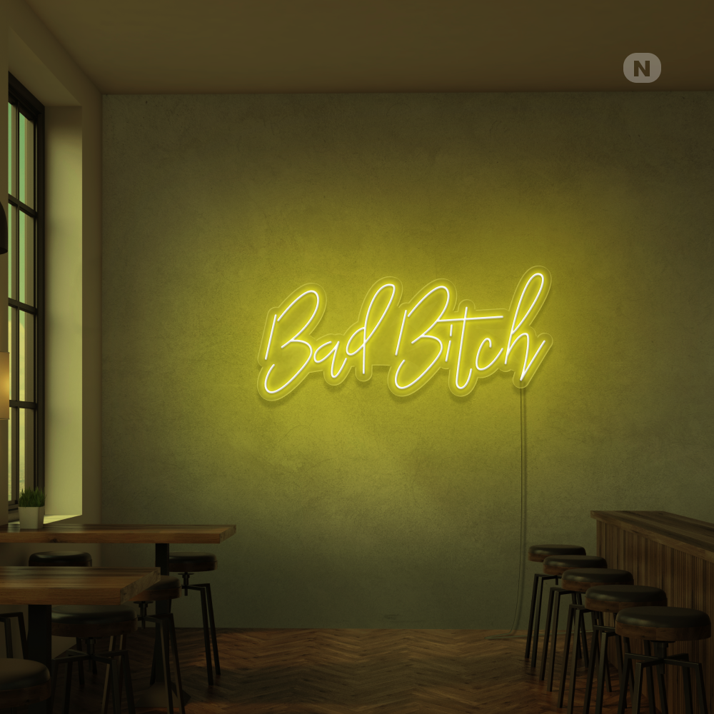 Insegna Al Neon Bad Bitch