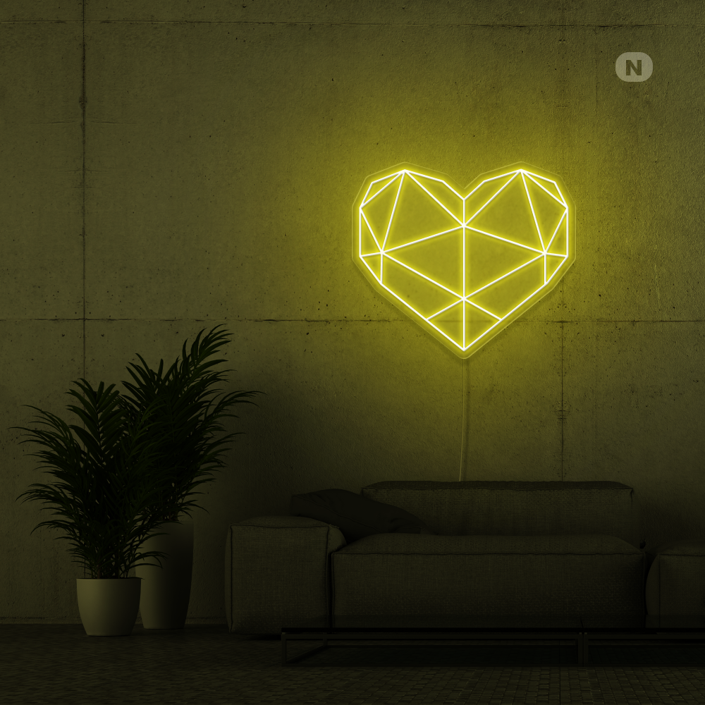 Insegna al neon Cuore