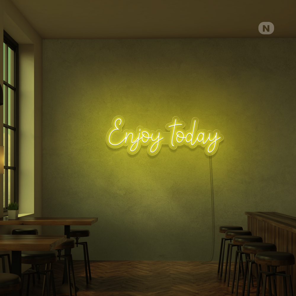 Insegna Al Neon Enjoy today