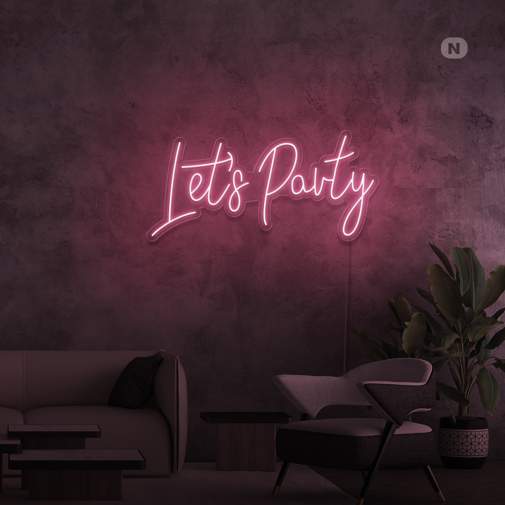 Insegna Al Neon Lets Party