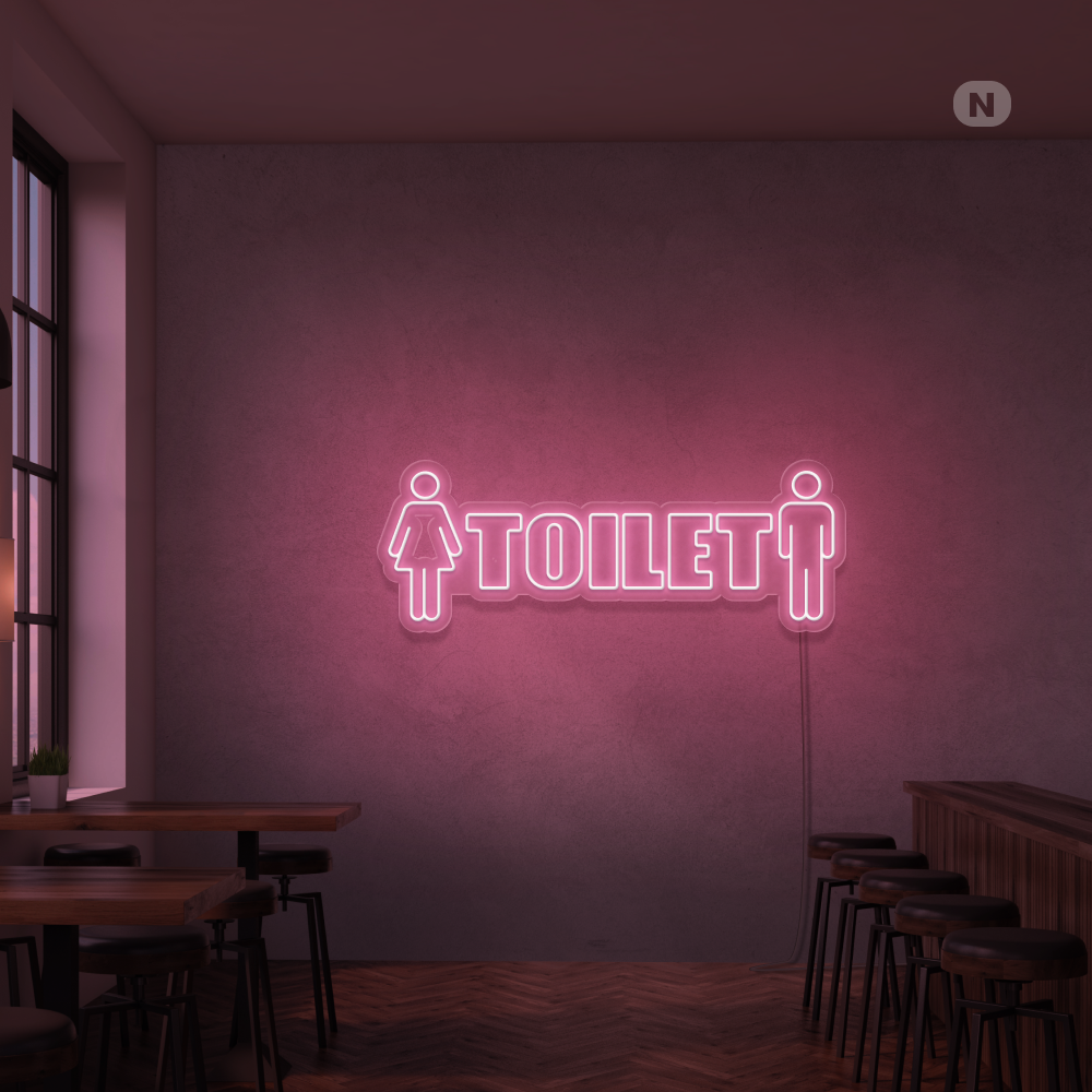 Insegna Al Neon Toilet