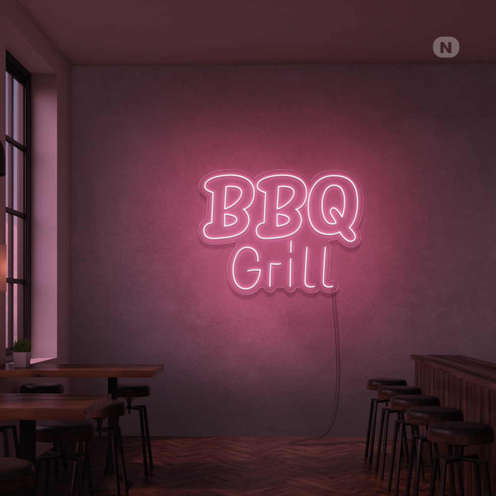 Insegna Al Neon BBQ