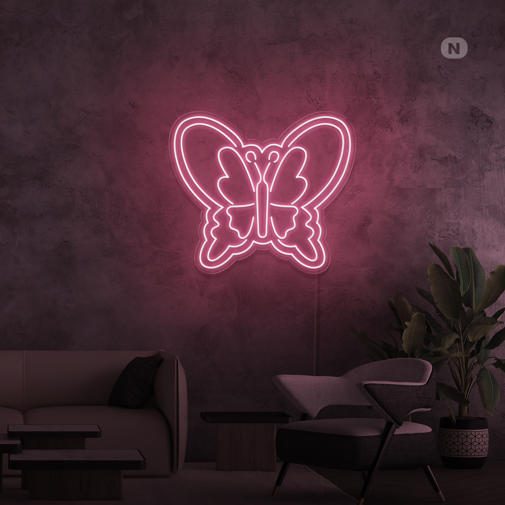 Insegna Al Neon Farfalla