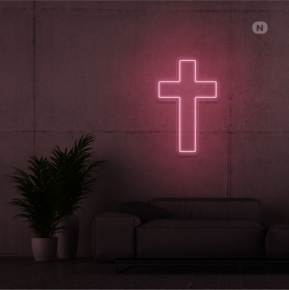 Insegna Al Neon Croce
