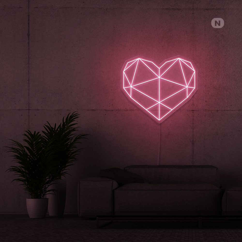 Insegna al neon Cuore