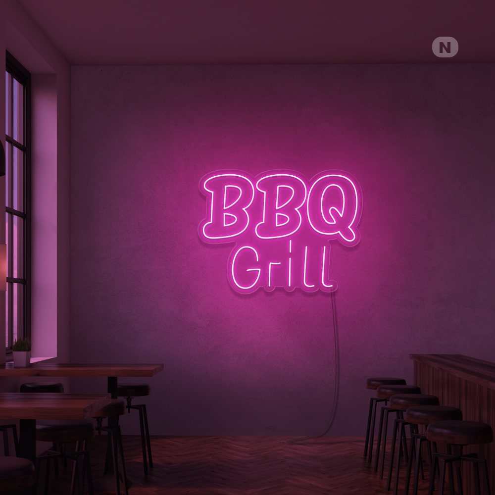 Insegna Al Neon BBQ